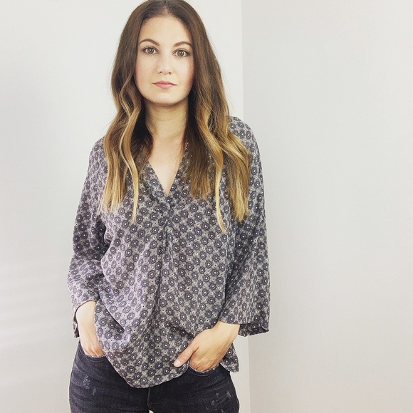 Joie Tops - Joie Silk Printed Blouse Top